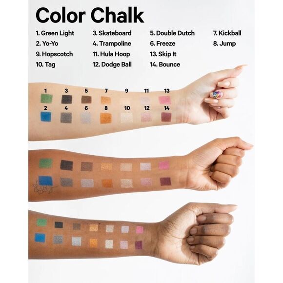 MILK MAKEUP Color Chalk multi-use eyeshadow stick in Trampoline(Pewter) 0.09oz B - Picture 4 of 5
